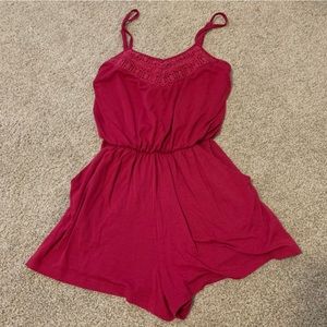 XS Pink Xhilaration Romper Adjustable Cute Decal